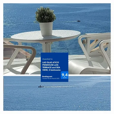 Olas Atico Penhouse With Terrace And Sea View, 2 Bedrooms Apartment *