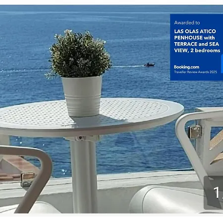 Apartment Olas Atico Penhouse With Terrace And Sea View, 2 Bedrooms La Caleta (Tenerife)